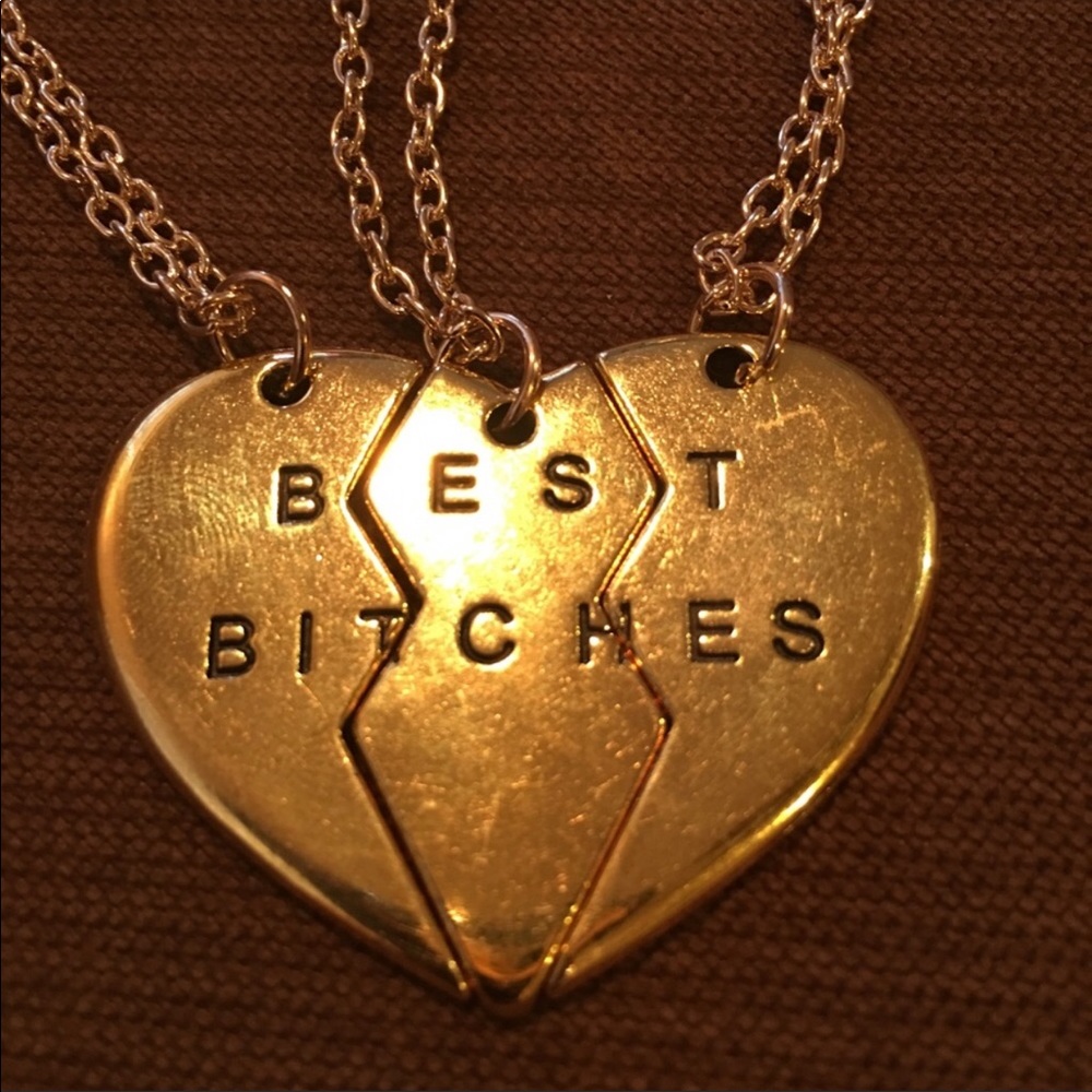 Best Bitches 3 pcs necklace set